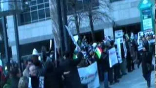 Demonstration  of support of Iran- Feb,20,2011Toronto Canada