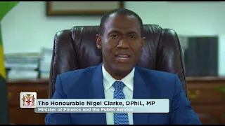 Message from the Minister of Finance and the Public Service, The Hon. Nigel Clarke, DPhil. MP