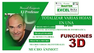 FÓRMULAS 3D En EXCEL 2022