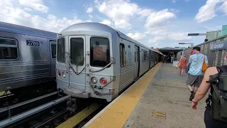 Ditmars Blvd bound Orange (S) train leaves 30 Avenue