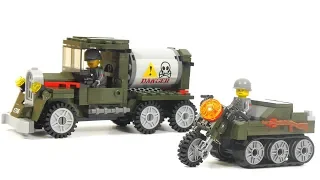 Enlighten Brick Combat Zones 1706 intercept the fleet  | Military Lego Speed Build Review