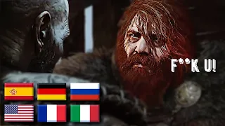 Kratos meets Thor and Odin in different languages GOD OF WAR RAGNAROK | ENG RUS FRA ESP DEU ITA |