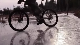 Зимний дрифт на велосипеде Ожидание VS Реальность