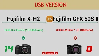 Fujifilm X-H2 vs Fujifilm GFX 50S II Comparison: 18 Reasons to buy X-H2 and 4 Reasons to GFX 50S II