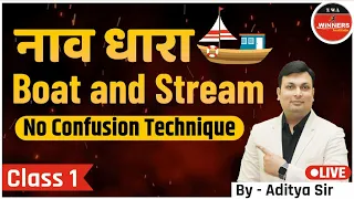 Boat And Stream | Maths | Boat And Stream Question | Boat And Stream By Aditya Sir | Class 1