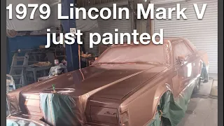 1979 Lincoln Continental Mark V picking up after paint job- First time I drove it.