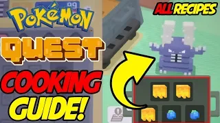 Pokemon Quest ALL RECIPES! Best Cooking Guide for Pokemon Quest!