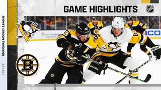 Penguins @ Bruins 2/8/22 l NHL Highlights