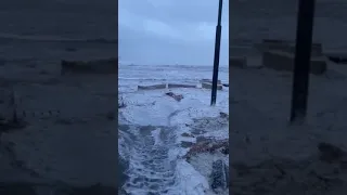 Paseo Marítimo de Dénia, tras la borrasca Gloria