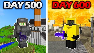 I Survived 600 Days in the Ages of History in Minecraft