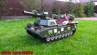 Funny Baby Unboxing And Assemblig - The Power Wheel Tanks Pretend Play with Tank