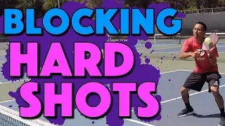 Blocking Hard Shots | How To Block Shots When Attacked In Pickleball