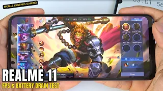 Realme 11 Mobile Legends Gaming Test MLBB | MediaTek Helio G99, 90Hz Display