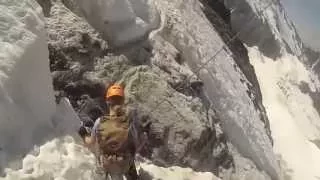 Crossing the Grand Couloir