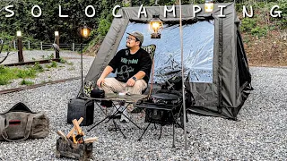 [Solo camping] Camville A-type tent and one night at Forest Valley Camp in Namyangju