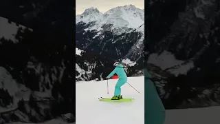 Dynamic Short Turns- Pro skier Valentina Fankhauser ⛷❄️👍