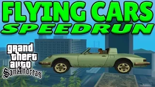 GTA San Andreas FLYING CARS Speedrun - Any%