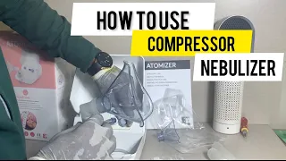 How to use compressor nebulizer | nebulizer machine