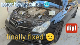 How to replace heater control valve on Mercedes cls55 cls63 cls550 cls500 e350 e550 e320 e500 e55