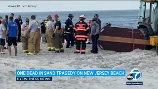 New Jersey beach sand collapse leaves teen dead, 17-year-old sister injured l ABC7
