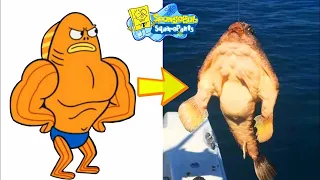Spongebob Squarepants Characters In Real Life | MR RYDER PIG NA