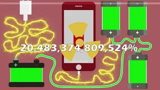 !! 35000000000000% !! OVERCHARGING Phone Battery | GLITCHY END + EXPLOSION