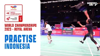 Ahsan and Setiawan practise World Championships