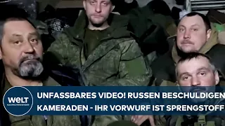 PUTINS KRIEG: Unfassbares Video! Russen-Kämpfer beschuldigen Kameraden - ihr Vorwurf ist Sprengstoff