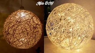 Декоративный шар из ниток / Декор из бечёвки / DIY из бечёвки