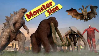 Monster Size Comparison from Movies and Games | Which One is the Biggest?