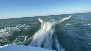 Searay Sundancer with massive twin 8.3 cummins engines