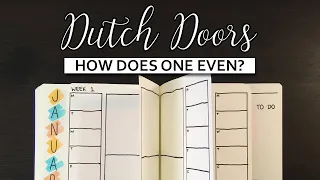 HOW TO MAKE DUTCH DOORS IN YOUR BULLET JOURNAL 💜 Bullet journal ideas