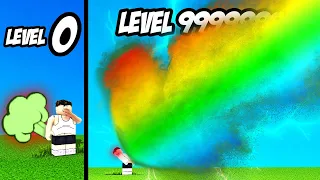 Unlocking MAX LEVEL FART in Roblox!