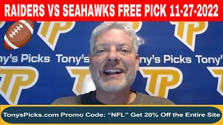 Las Vegas Raiders vs. Seattle Seahawks 11/27/2022 Week 12 FREE NFL Picks on NFL Betting Tips by Ben