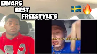 🇸🇪🔥American Reacts Too Swedish Rap Einar Best Freestyles(English Subtitles) CEO Reaction *BANGER*