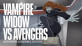 Vampire Black Widow versus The Avengers | Avengers Assemble