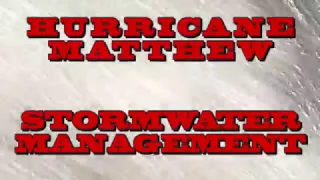 Hurricane Matthew Stormwater Management