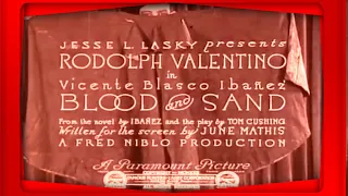 🔴Blood and Sand 1922 film, starring Rudolph Valentino🔴