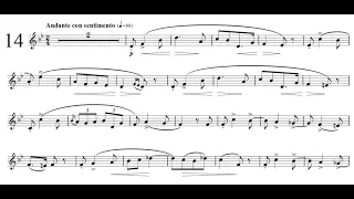 Concone 25 No.14 - Solo Alto Clarinet