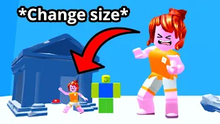 Roblox find the button but you can change your size…