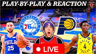 Philadelphia Sixers vs Indiana Pacers Live Play-By-Play & Reaction