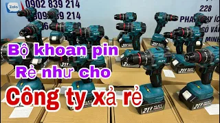 🆘 HÓT Công ty xả hàng Máy khoan pin rẻ như cho không mua cũng lạ / Thái Bảo.