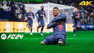 FC 24 -  PSG vs Borussia Dortmund Ft. Dembele, Mbappe, | UEFA Champions League 23/24 | 4K Gameplay