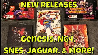 New Physical Releases for N64, Genesis, Snes, Jaguar, & More!