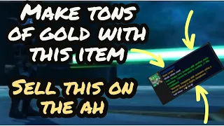 Make Insane Gold Crafting This Engineering Profession Toy in WOW Shadowlands 9.2 No Farming No RNG