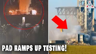 It Happened! SpaceX Testing Starship's Pad and Water Deluge system...