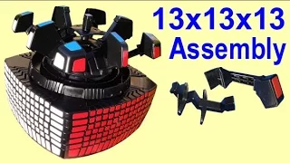 Assembly of MoYu 13x13x13 Rubik's Cube puzzle (13x13)