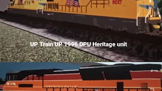 May 7, 2024 UP Train UP 1996 DPU Heritage unit