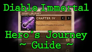 Diablo Immortal - Hero's Journey Guide
