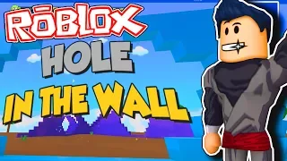 ROBLOX Hole in The Wall Challenge! DONT LET THE WALLS TOUCH YOU!